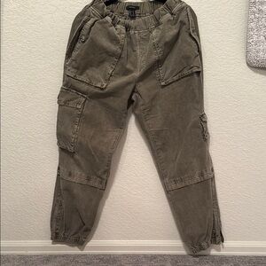 Forever 21 Green Cargo Jumpsuit Relaxed Fit